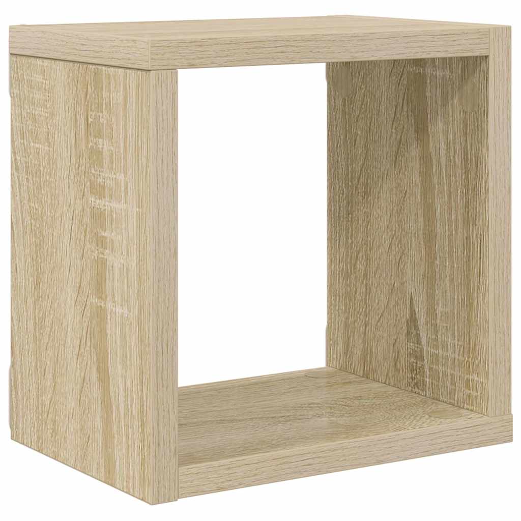 Ράφια Κύβοι Τοίχου 2 τεμ. Sonoma Δρυς 22 x 15 x 22 εκ.