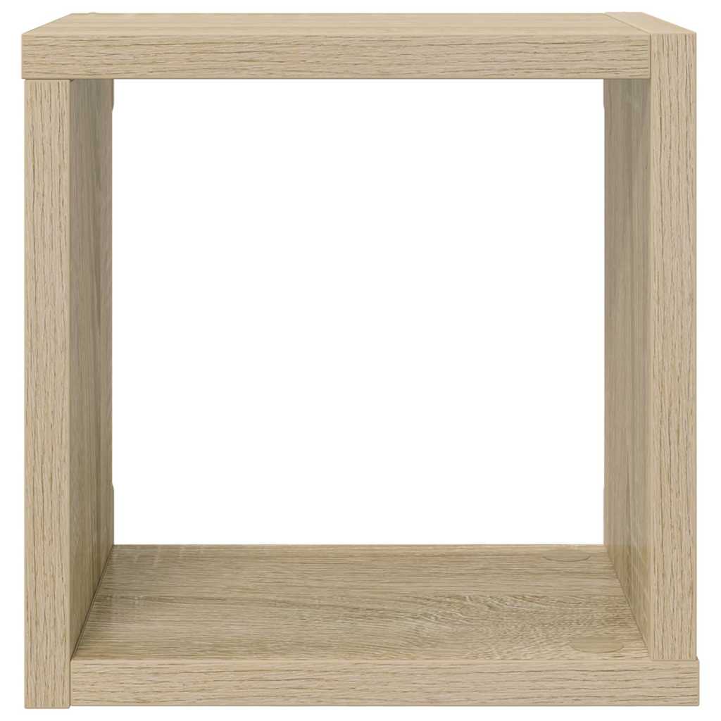 Ράφια Κύβοι Τοίχου 2 τεμ. Sonoma Δρυς 22 x 15 x 22 εκ.