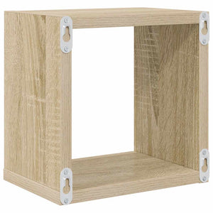 Ράφια Κύβοι Τοίχου 6 τεμ. Sonoma Δρυς 22 x 15 x 22 εκ.
