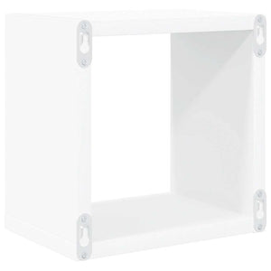 Ράφια Κύβοι Τοίχου 2 τεμ. Λευκά / Sonoma Δρυς 22 x 15 x 22 εκ.