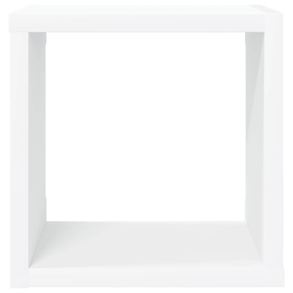 Ράφια Κύβοι Τοίχου 2 τεμ. Λευκά / Sonoma Δρυς 22 x 15 x 22 εκ.