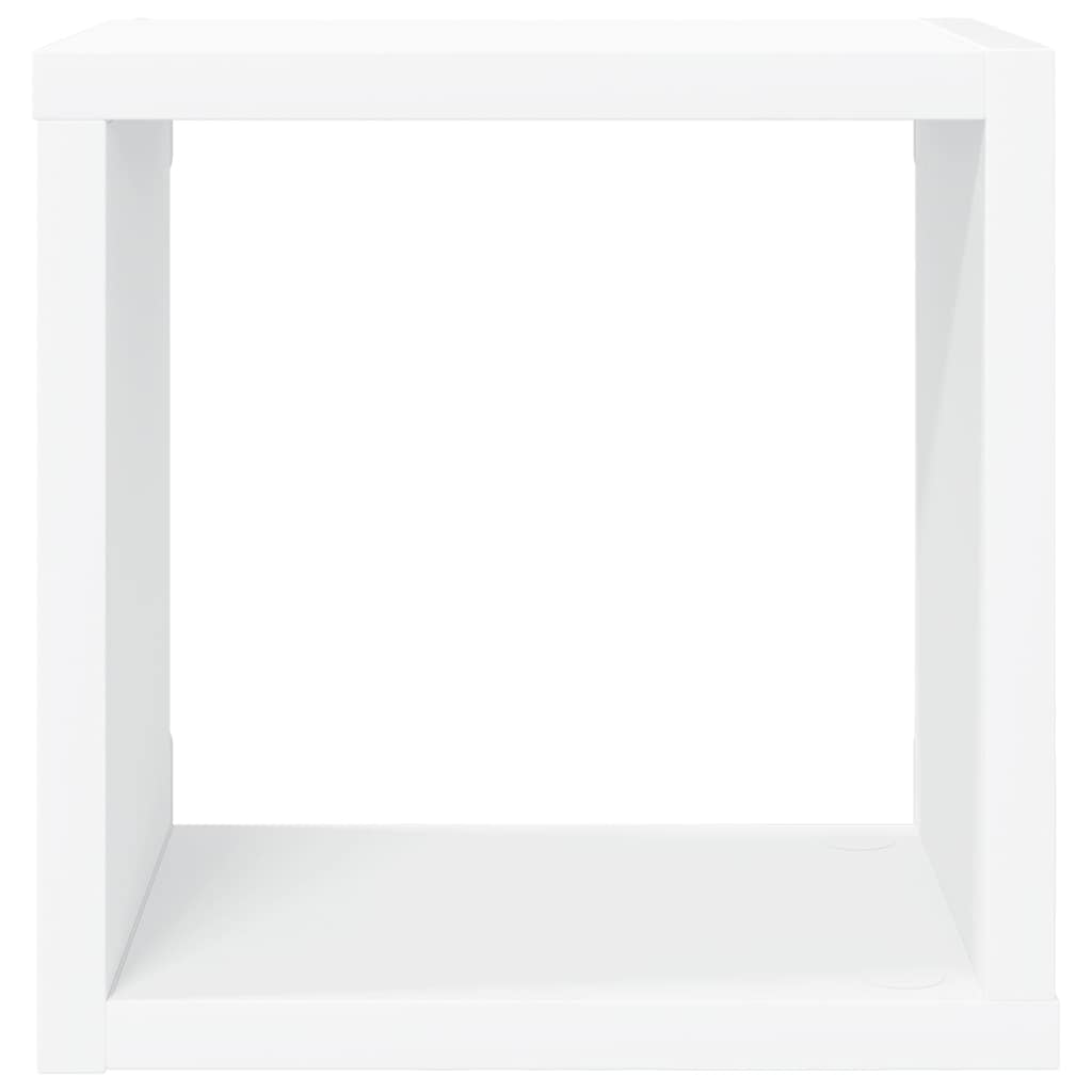 Ράφια Κύβοι Τοίχου 6 τεμ. Λευκά / Sonoma Δρυς 22 x 15 x 22 εκ. - Pakobazaar