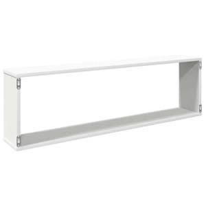 Ράφια Κύβοι Τοίχου 2 τεμ. Λευκά 100 x 15 x 30 εκ. Επεξ. Ξύλο - Pakobazaar