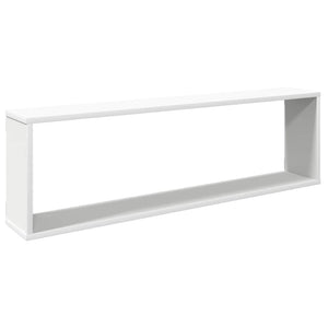 Ράφια Κύβοι Τοίχου 4 τεμ. Λευκά 100 x 15 x 30 εκ. Επεξ. Ξύλο
