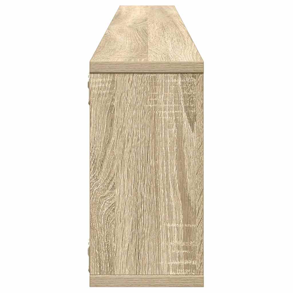 Ράφια Κύβοι Τοίχου 4 τεμ. Sonoma Δρυς 100x15x30 εκ. Επεξ. Ξύλο - Pakobazaar