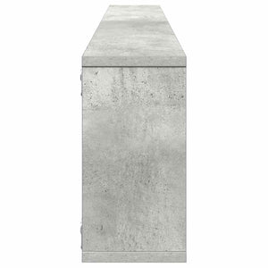 Ράφια Κύβοι Τοίχου 6 τεμ. Γκρι Σκυρ. 100x15x30 εκ. Μοριοσανίδα