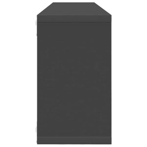 Ράφια Κύβοι Τοίχου 6 τεμ. Γκρι 80 x 15 x 26,5 εκ. Μοριοσανίδα