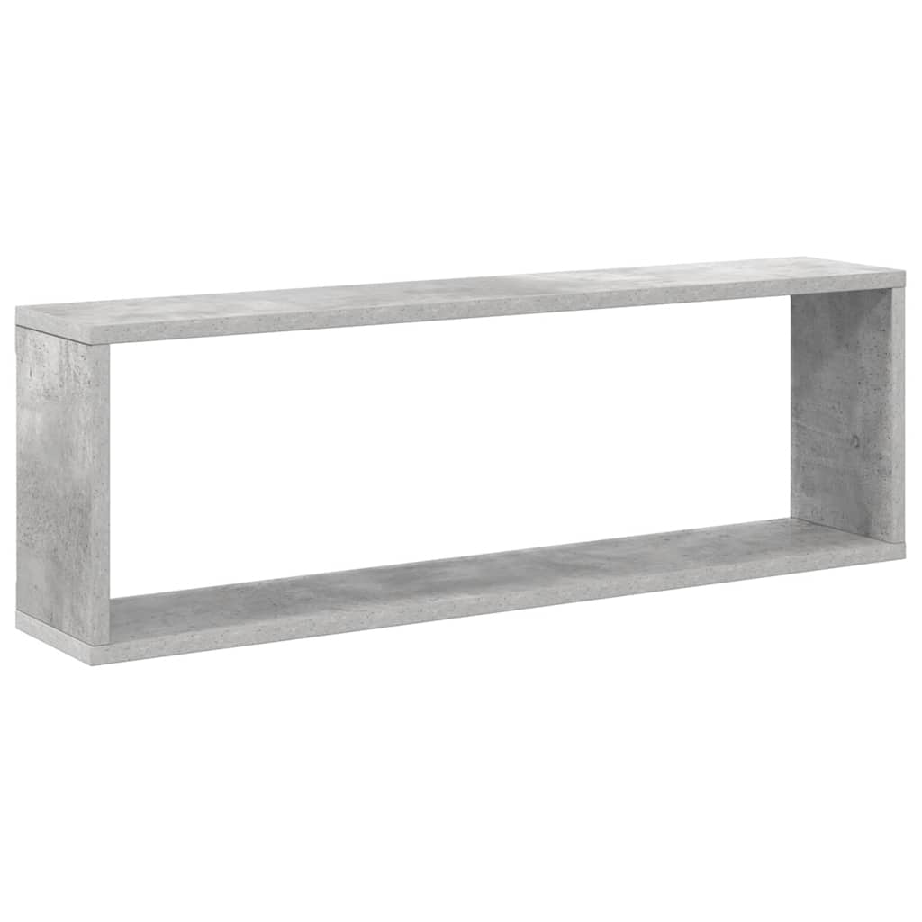 Ράφια Κύβοι Τοίχου 6 τεμ. Γκρι Σκυρ. 80x15x26,5 εκ. Μοριοσανίδα