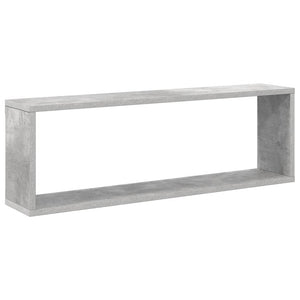 Ράφια Κύβοι Τοίχου 6 τεμ. Γκρι Σκυρ. 80x15x26,5 εκ. Μοριοσανίδα