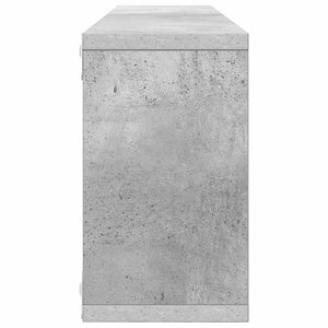 Ράφια Κύβοι Τοίχου 6 τεμ. Γκρι Σκυρ. 80x15x26,5 εκ. Μοριοσανίδα