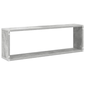 Ράφια Κύβοι Τοίχου 6 τεμ. Γκρι Σκυρ. 80x15x26,5 εκ. Μοριοσανίδα