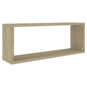 Ράφια Κύβοι Τοίχου 2 τεμ. Sonoma Δρυς 60x15x23 εκ. Επεξ. Ξύλο