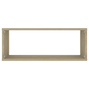 Ράφια Κύβοι Τοίχου 2 τεμ. Sonoma Δρυς 60x15x23 εκ. Επεξ. Ξύλο