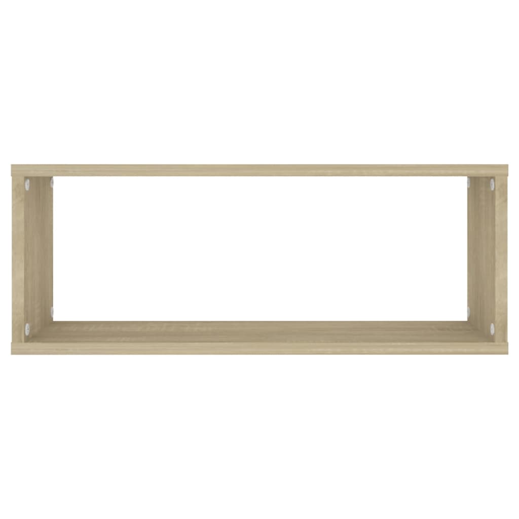 Ράφια Κύβοι Τοίχου 6 τεμ. Sonoma Δρυς 60x15x23 εκ. Επεξ. Ξύλο - Pakobazaar