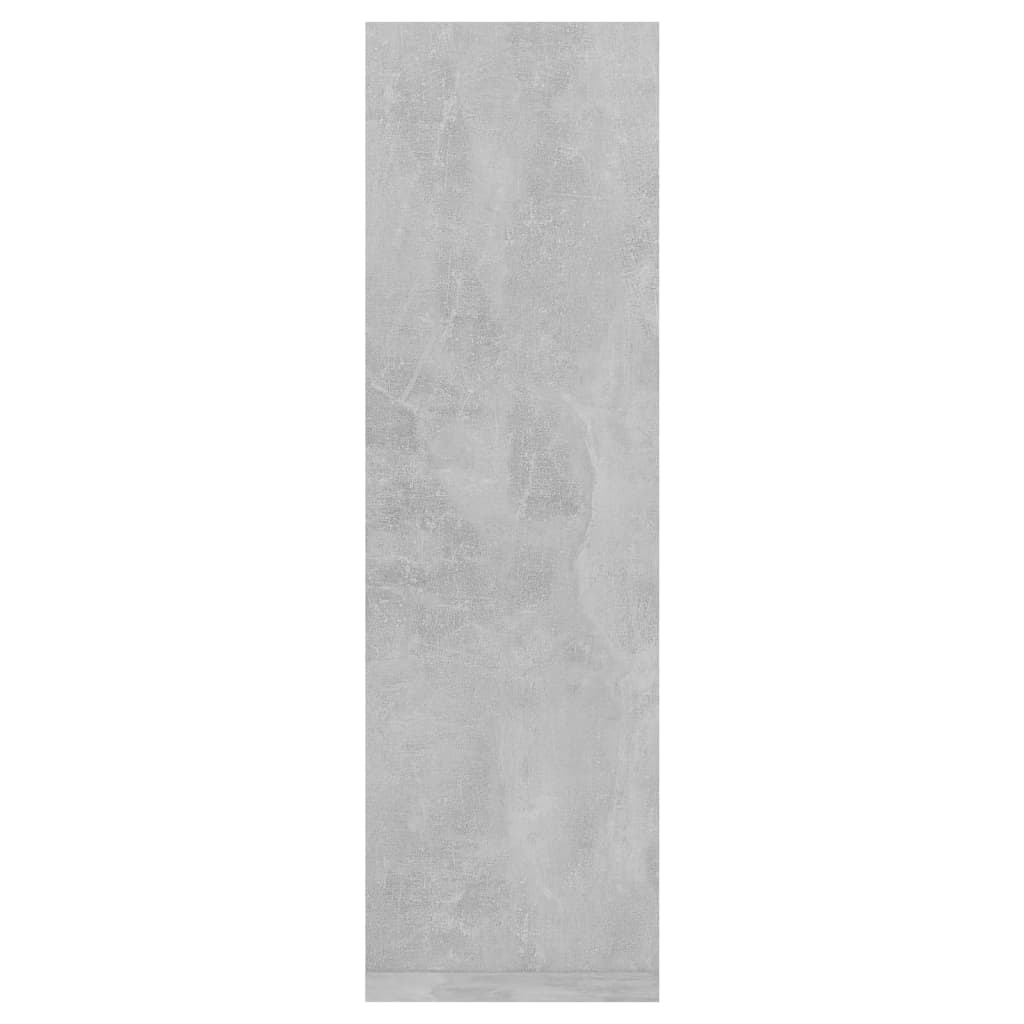 Ραφιέρες Τοίχου 2 τεμ. Γκρι Σκυροδ. 50x15x50εκ. από Επεξ. Ξύλο - Pakobazaar
