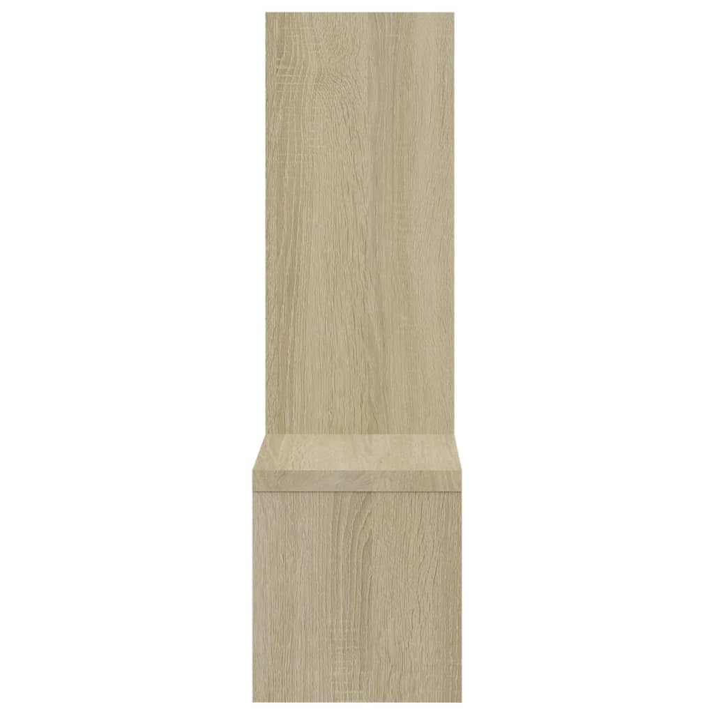 Ραφιέρες Τοίχου 2 τεμ. Sonoma Δρυς 50x15x50 εκ. από Μοριοσανίδα