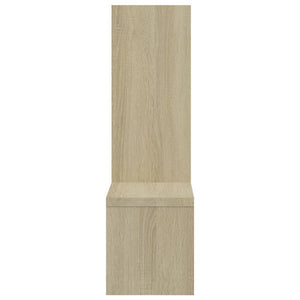 Ραφιέρες Τοίχου 2 τεμ Λευκό/Sonoma Δρυς 50x15x50εκ. Μοριοσανίδα