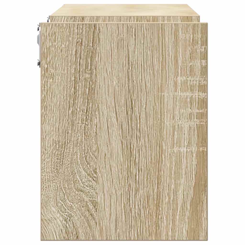 Ραφιέρες Τοίχου 2 τεμ Sonoma Δρυς 100 x 15 x 50 εκ. Επεξ. Ξύλο
