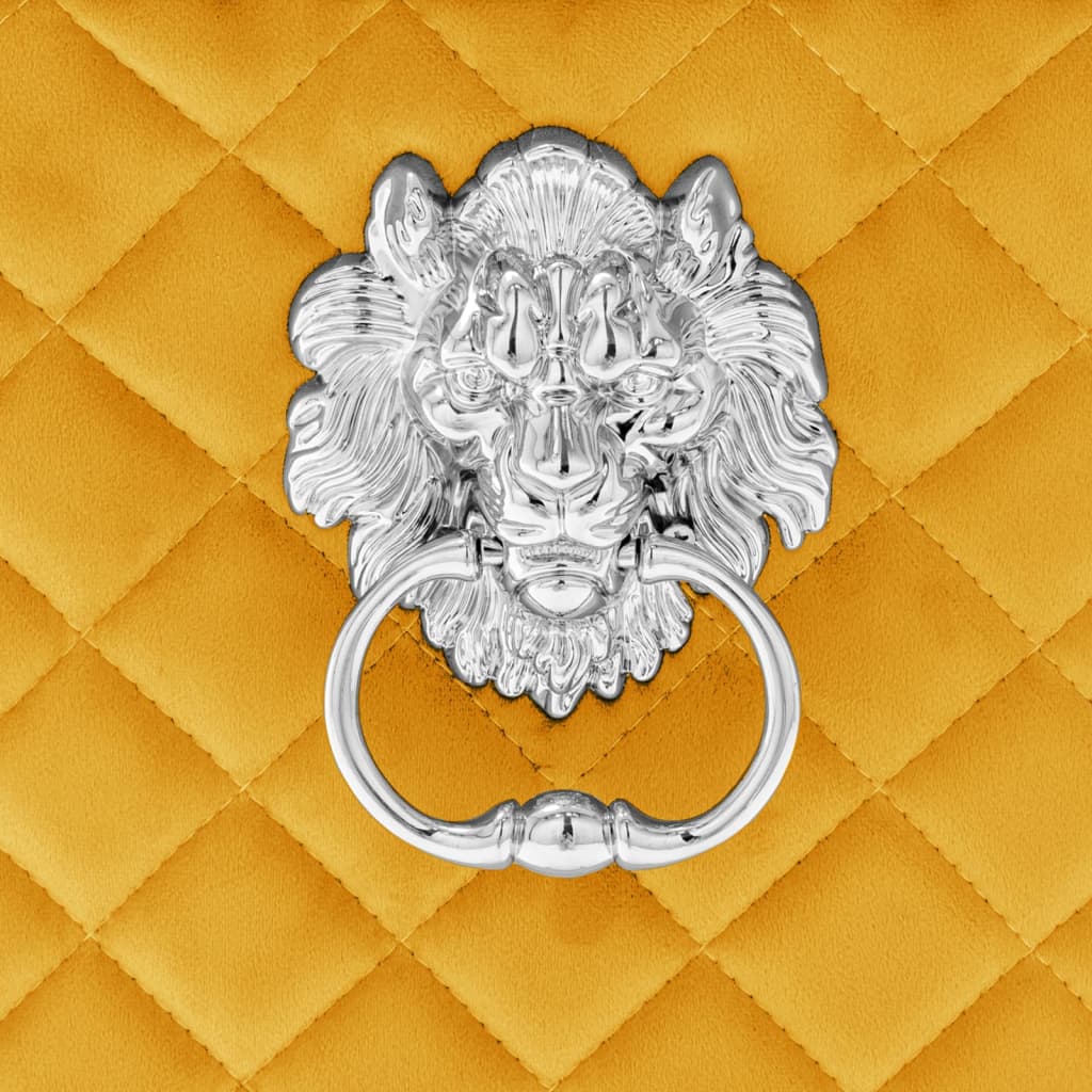 Καρέκλες Τραπεζαρίας 2 τεμ. Κίτρινες Βελούδινες