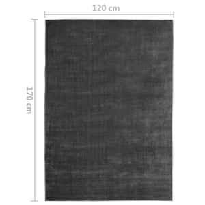 Χαλί Πλενόμενο Αναδιπλούμενο Ανθρακί 120x170 εκ. από Πολυεστέρα