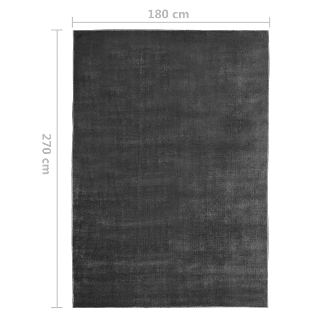 Χαλί Πλενόμενο Αναδιπλούμενο Ανθρακί 180x270 εκ. από Πολυεστέρα