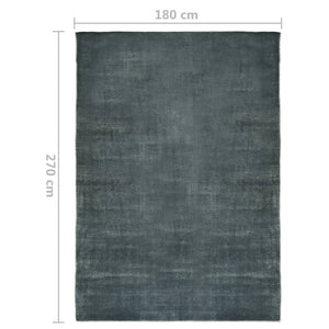 Χαλί Πλενόμενο Αναδιπλούμενο Γκρι 180 x 270 εκ. από Πολυεστέρα