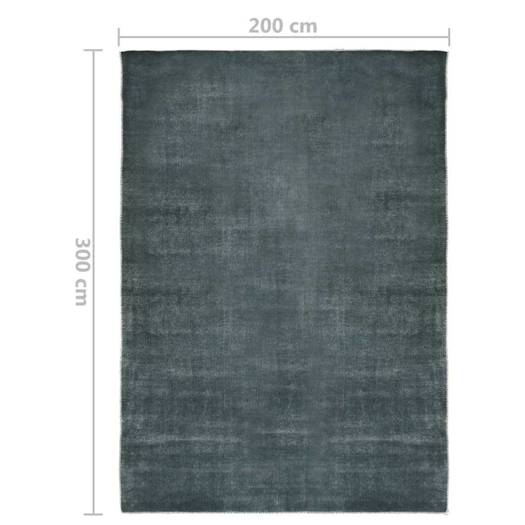 Χαλί Πλενόμενο Αναδιπλούμενο Γκρι 200 x 300 εκ. από Πολυεστέρα