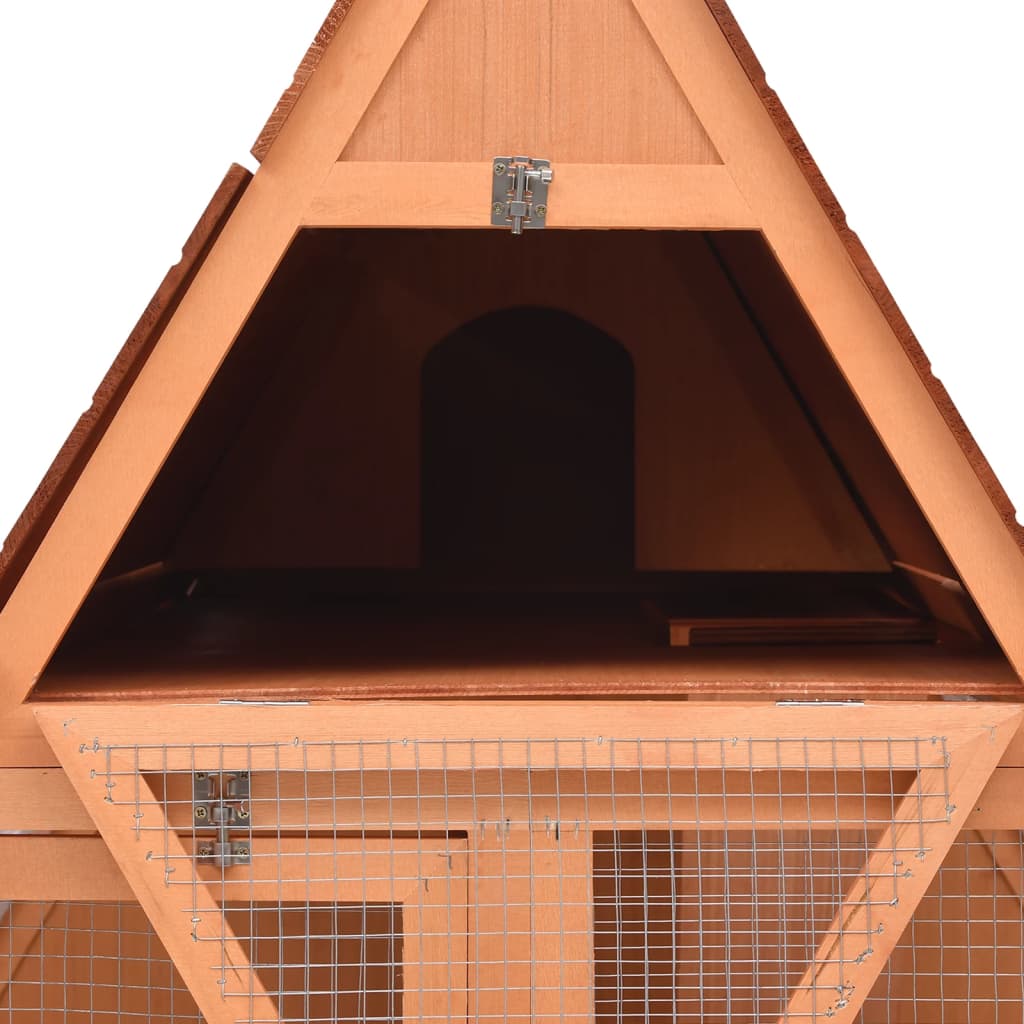 Κλουβί Κουνελιών 152 x 127 x 109,5 εκ. από Μασίφ Ξύλο Ελάτης - PAKOBAZAAR
