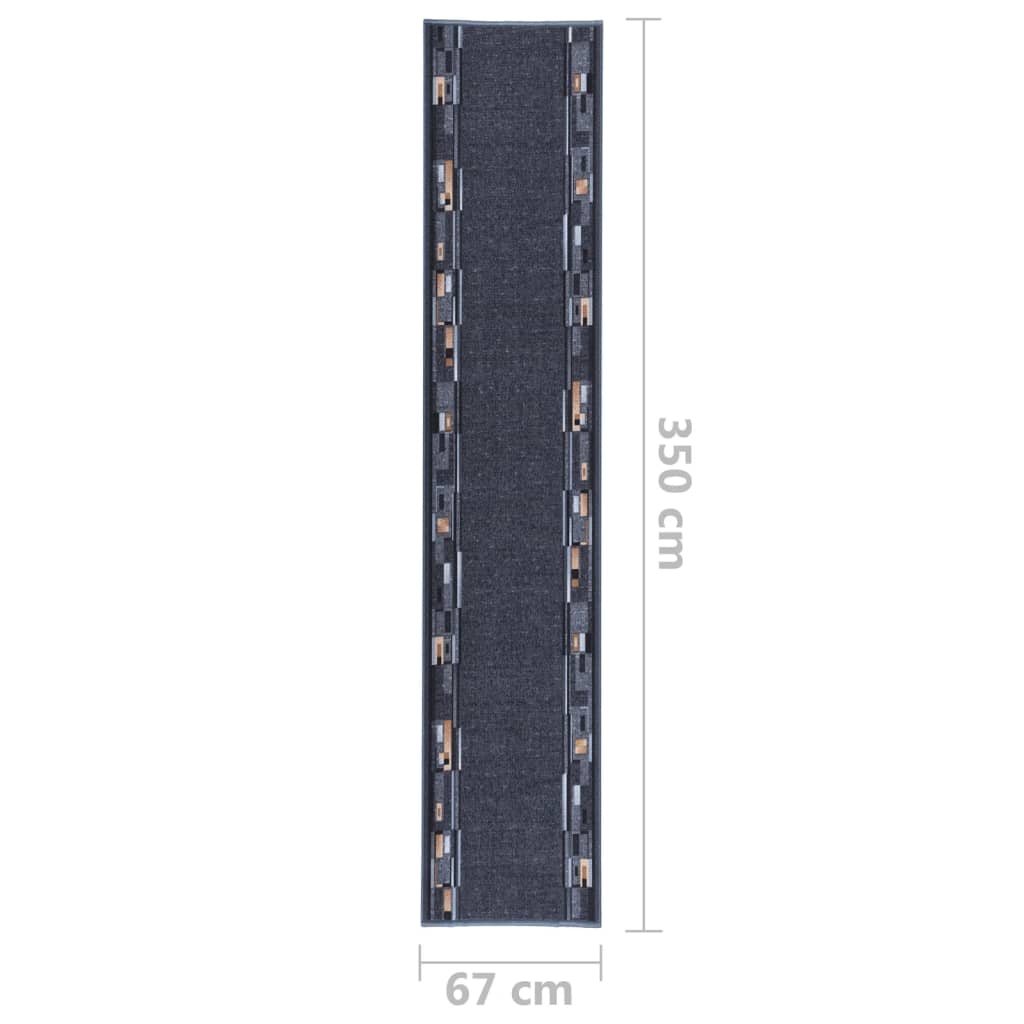 Χαλί Διάδρομος Αντιολισθητικό Ανθρακί 67 x 350 εκ.