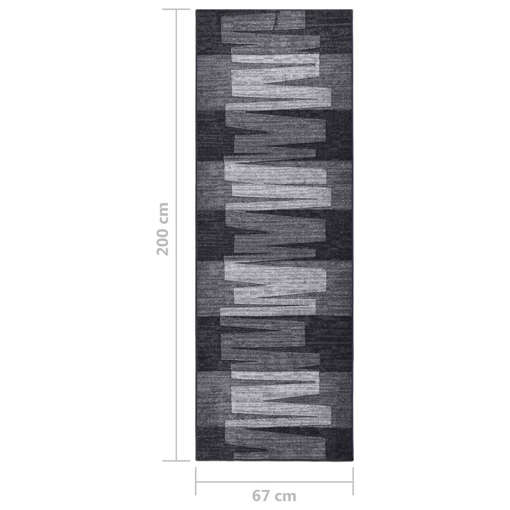 Χαλί Διάδρομος Αντιολισθητικό Ανθρακί 67 x 200 εκ.