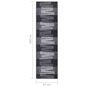 Χαλί Διάδρομος Αντιολισθητικό Ανθρακί 67 x 250 εκ.