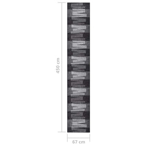 Χαλί Διάδρομος Αντιολισθητικό Ανθρακί 67 x 450 εκ.