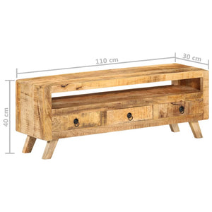 Έπιπλο Τηλεόρασης 110 x 30 x 40 εκ. από Μασίφ Ξύλο Μάνγκο