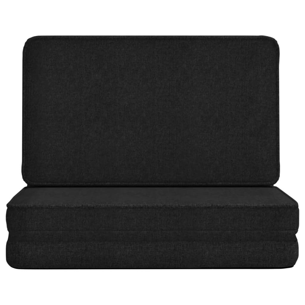 Καρέκλα Δαπέδου Πτυσσόμενη Μαύρη Υφασμάτινη