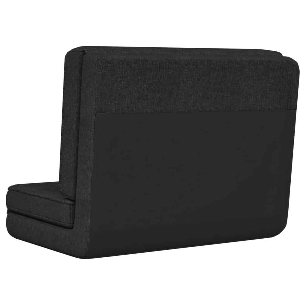 Καρέκλα Δαπέδου Πτυσσόμενη Μαύρη Υφασμάτινη