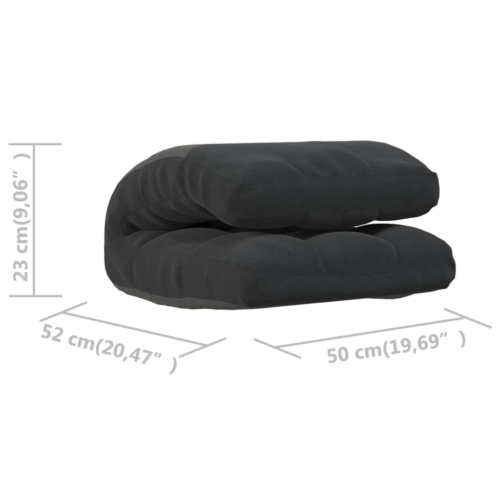 Καρέκλα Δαπέδου Πτυσσόμενη Μαύρη Υφασμάτινη - Pakobazaar