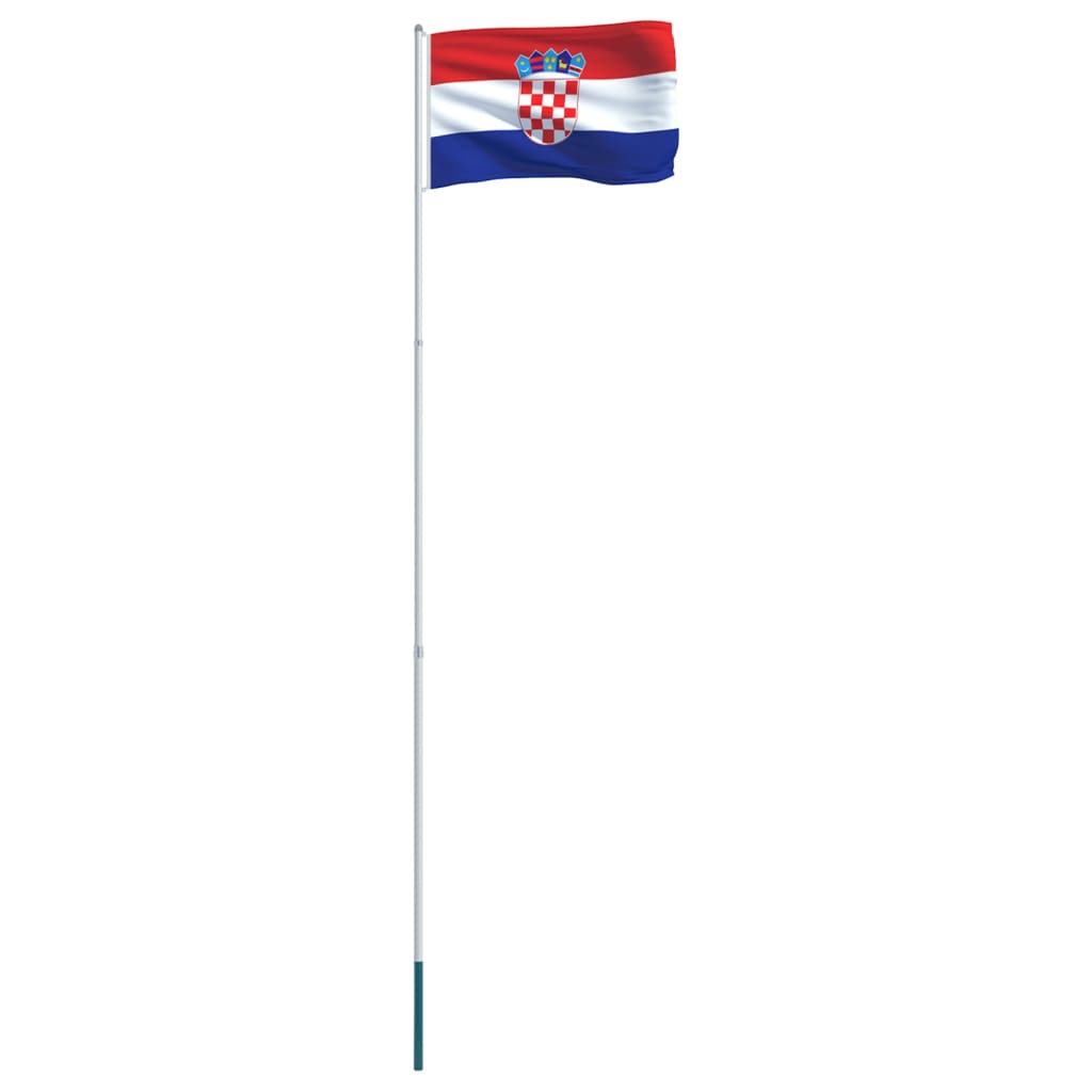 Σημαία Κροατίας και Ιστός 4 μ. από Αλουμίνιο