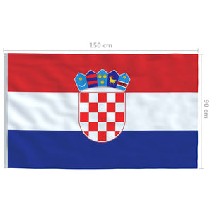 Σημαία Κροατίας και Ιστός 4 μ. από Αλουμίνιο