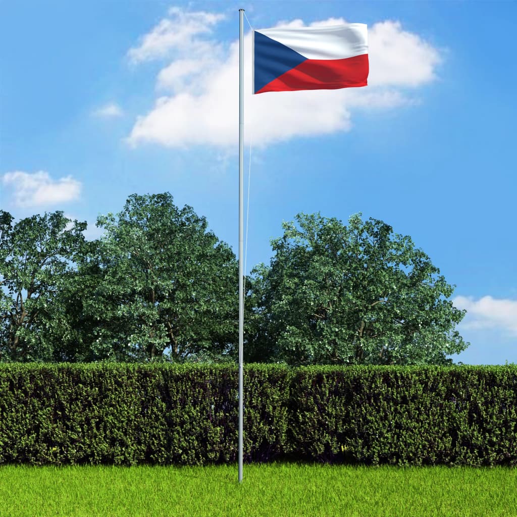 Σημαία Τσεχίας 4 μ. με Ιστό Αλουμινίου