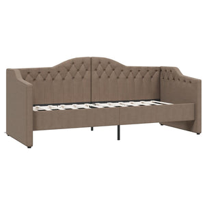 Καναπές Κρεβάτι με Έξοδο USB Taupe 90 x 200 εκ. Υφασμάτινος