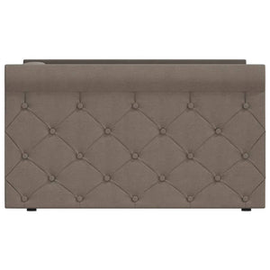 Καναπές Κρεβάτι με Έξοδο USB Taupe 90 x 200 εκ. Υφασμάτινος
