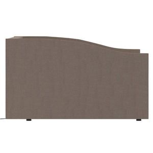 Καναπές Κρεβάτι με Έξοδο USB Taupe 90 x 200 εκ. Υφασμάτινος