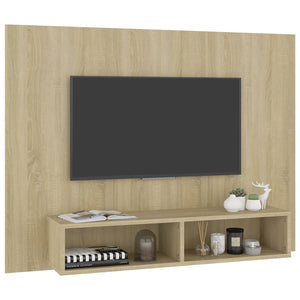 Έπιπλο Τηλεόρασης Τοίχου Sonoma Δρυς 120x23,5x90εκ. Μοριοσανίδα