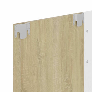 Έπιπλο Τηλεόρασης Τοίχου Λευκό/Sonoma Δρυς 120x23,5x90εκ Μοριοσ - Pakobazaar
