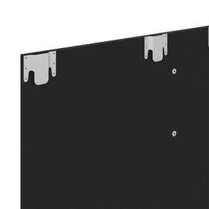 Έπιπλο Τηλεόρασης Τοίχου Μαύρο 135 x 23,5 x 90 εκ. Μοριοσανίδα