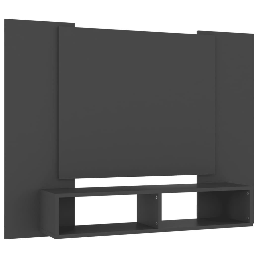 Έπιπλο Τηλεόρασης Τοίχου Γκρι 120 x 23,5 x 90 εκ. Μοριοσανίδα
