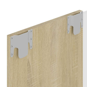 Έπιπλο Τηλεόρασης Τοίχου Λευκό/Sonoma Δρυς 120x23,5x90εκ Μοριοσ
