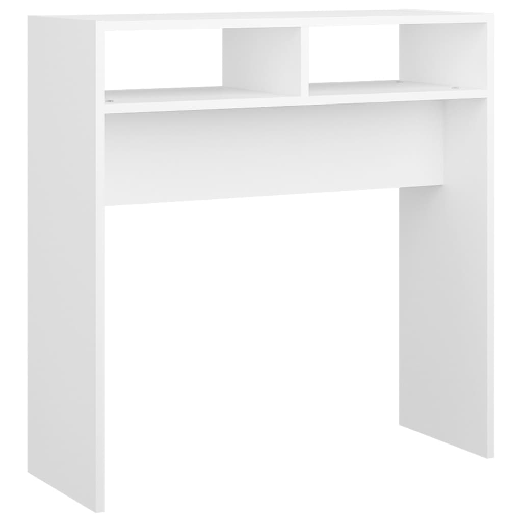Τραπεζάκι Κονσόλα Λευκό 78 x 30 x 80 εκ. από Επεξ. Ξύλο - Pakobazaar