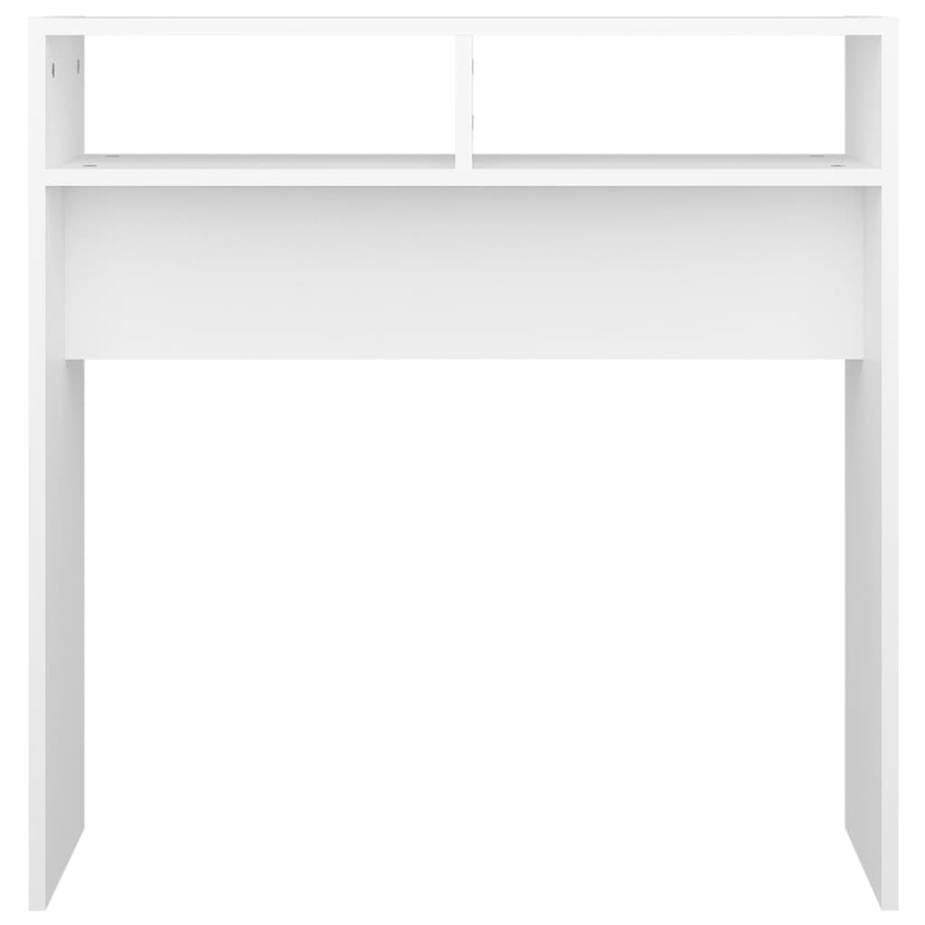 Τραπεζάκι Κονσόλα Λευκό 78 x 30 x 80 εκ. από Επεξ. Ξύλο - Pakobazaar