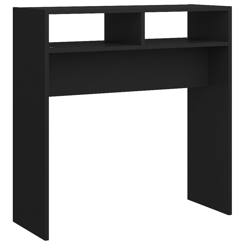 Τραπεζάκι Κονσόλα Μαύρο 78 x 30 x 80 εκ. από Επεξ. Ξύλο - Pakobazaar